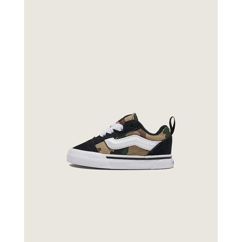 Toddler Knu Skool Shoe in Black / Green | Vans