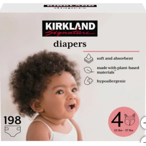 Kirkland Signature Diapers, Size 4, 198 ct | Costco