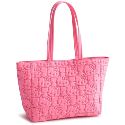 Vera Bradley x Hello Kitty Pink Featherweight Nylon Hathaway Tote Bag