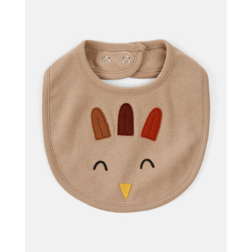 Baby Thanksgiving Turkey Cotton Bib - Brown - Carter's | Carter's
