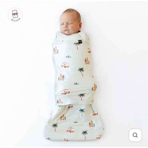 Sleep Bag Swaddler in Dew Surf 1.0