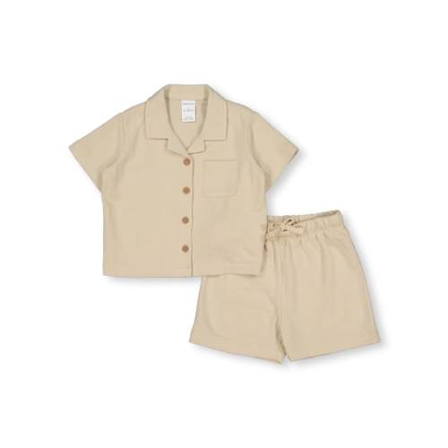 Light Brown Baby Shirt And Short Set | Best&Less™ Online