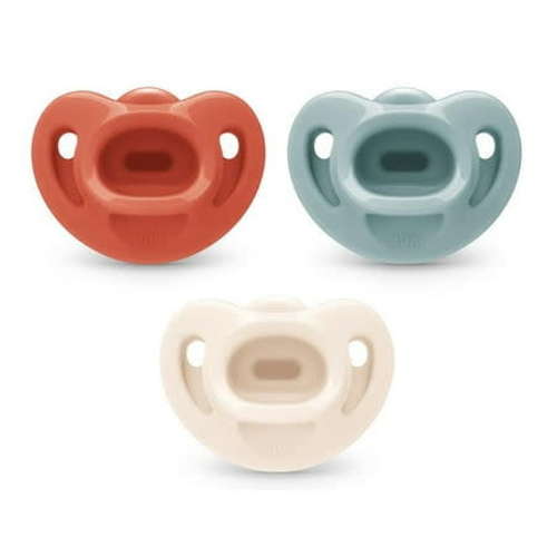 NUK Orthodontic Pacifier, Neutral, 0-6 Months, 3-Pac
