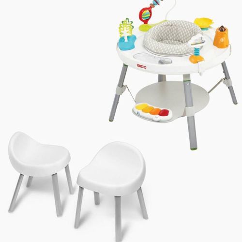 White Explore & More Baby's View 3-Stage Activity Center & Toddler Chairs | skiphop.com