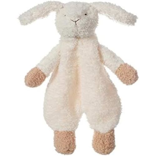 Apricot Lamb Stuffed Animals Security Blanket White Bunny Rabbit Infant Nursery Character Blanket Luxury Snuggler Plush(White Bunny, 10 Inches)