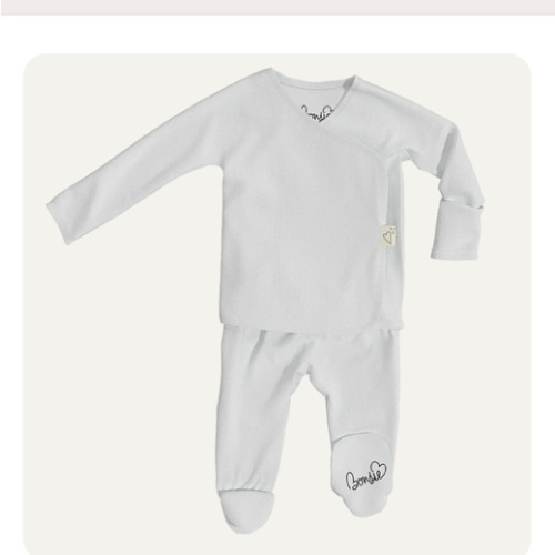 Footie - Milk – Bonsie Skin to Skin Babywear