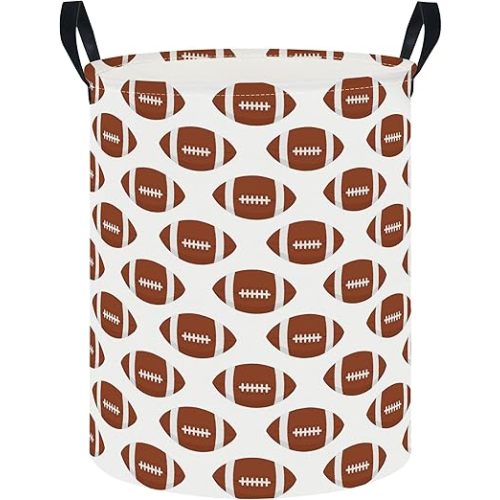 Laundry Hamper,Laundry Basket,Baby Nursery Hamper,Waterproof Storage Bin,Clothes Organizer Basket,Room Decor(Tile Rugby)