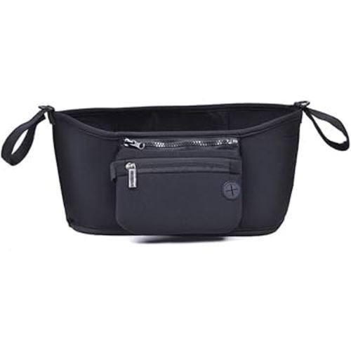Baby Stroller Organizer, Neoprene Kids Pushchair Storage Bag, Waterproof Multi-function Children Carriage Mommy Travel Handbag Pouch Case