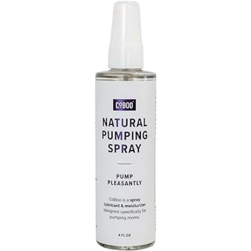 Organic Breast Pumping Spray 4oz, Supports Essential Breast Pump moisturization, Helps Sore Nipples & Clogged Ducts, Breast Pump Lubricant, Pump Spray for Flanges, Vegan, Natural & Lanolin Free