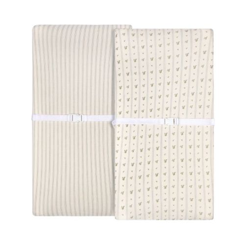 Ely's & Co. Baby Changing Pad Cover - Cradle Sheet 100% Combed Jersey Cotton for Baby Boy 2 Pack
