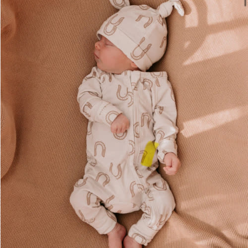 Zip Romper | Western Horse Shoe – Little and Fern