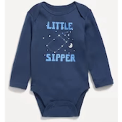 Unisex Long-Sleeve Graphic Bodysuit for Baby