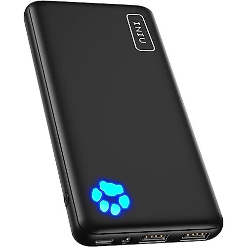 INIU Portable Charger, Slimmest 10000mAh 5V/3A Power Bank, USB C in&out High-Speed Charging Battery Pack, External Phone Powerbank Compatible with iPhone 16 15 14 13 12 Samsung S22 S21 Google iPad etc