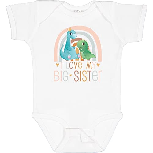 inktastic Little Sister - I Love My Big Sister Baby Bodysuit