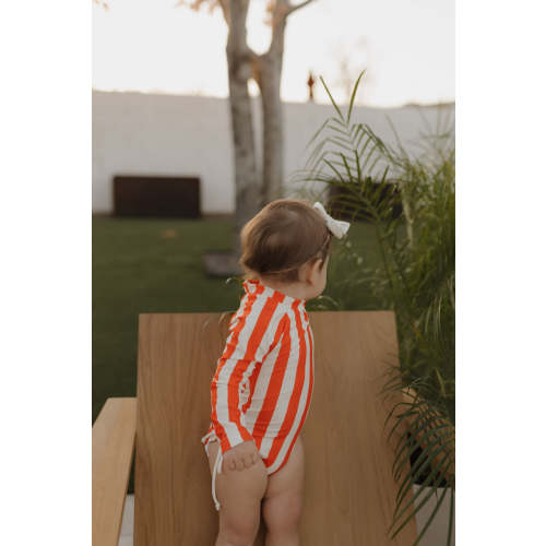 Girls Long Sleeve Swimsuit | Poolside