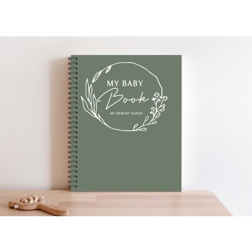 Baby book, Baby Album, Baby Journal, Baby Pregnancy Journal, Baby Memory Book, Baby Shower Gift, New Baby Gift, Custom Baby gift, M222A