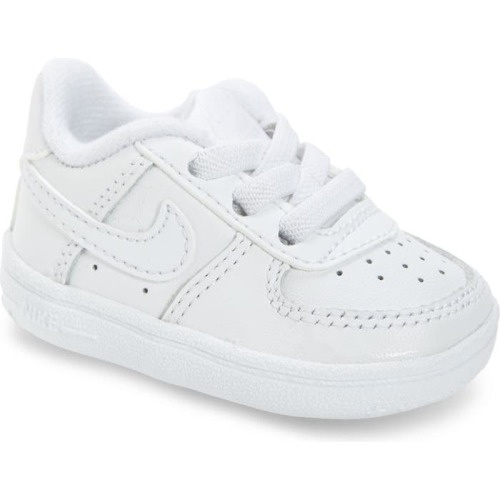 Baby Air Force 1 Sneaker, 1 M, White/ White/ White