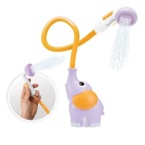 Yookidoo Elephant Baby Shower Bath Toy, Color: Purple