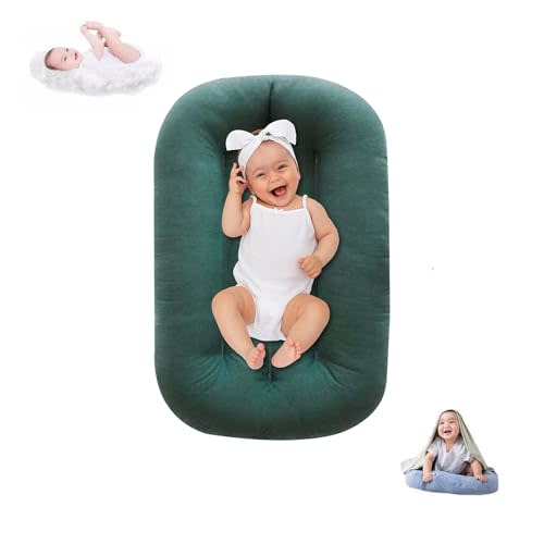 Baby Lounger for Infants Babies 0-12 Months, Bionic Organic Lounger, Soft Cotton Breathable Infant Floor Seats & Loungers for Newborn Baby Shower Gifts