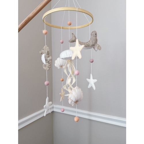 Under the Sea - Handmade Ocean Nursery Baby Mobile