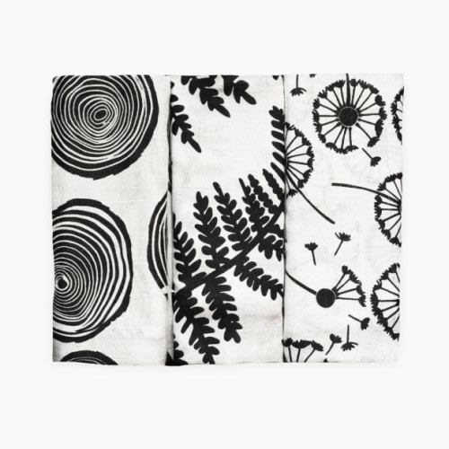 Etta Loves Sensory Muslin 3-pack - Plant