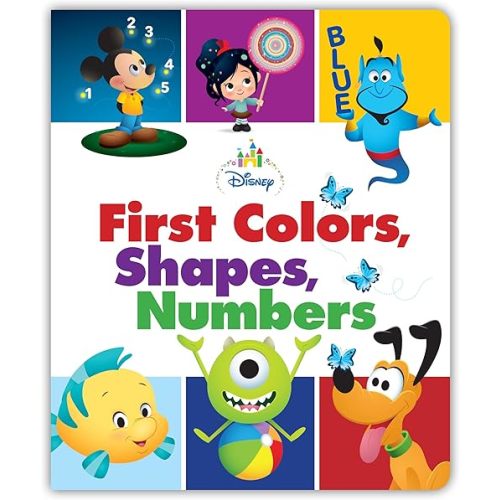 Disney Baby: First Colors, Shapes, Numbers Board book – Illustrated, October 30, 2018