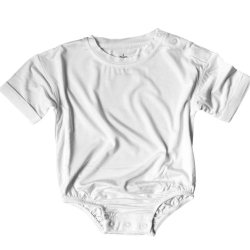 Everyday Bamboo Tee-Onesie in Vanilla