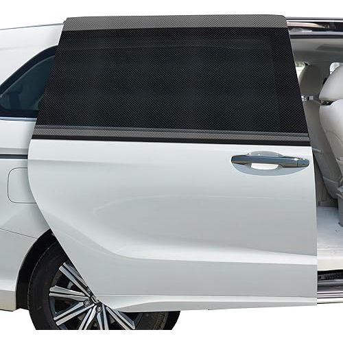 Car Window Shades for MPV Sliding Door (27.5" x 57"), 2 Pack Mesh Single Layer Car Window Sun Shade