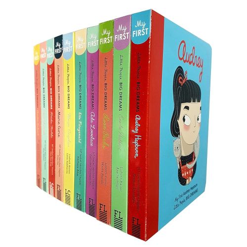 Little People, Big Dreams Series 1 & 2: 10 Books Collection Set (Amelia Earhart,Coco Chanel,Frida Kahlo,Marie Curie,Maya Angelou,Rosa Parks,Emmeline Pankhurst,Ella Fitzgerald,Audrey Hepburn,Ada Love