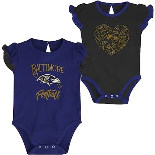 Outerstuff NFL Newborn Infants Too Much Love 2 Piece Creeper Bodysuit Romper Set