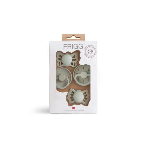 FRIGG Baby's First Pacifier, 4-Pack, MoonSage