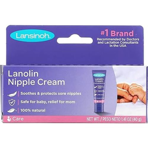 Lansinoh Breast Cream, 1.41 Ounce Tube (Pack of 3)