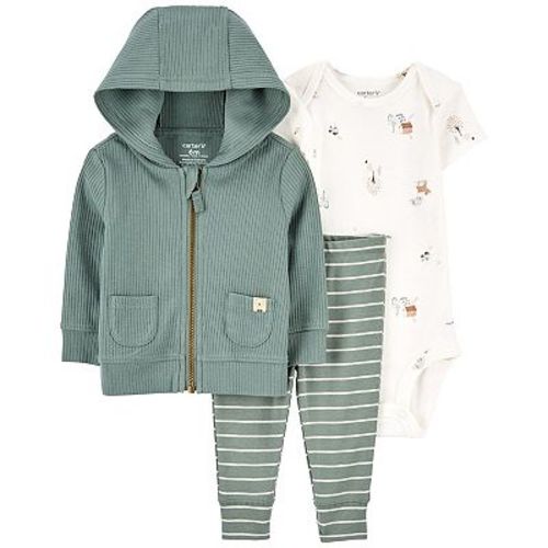 Baby Boy Carter's 3-Piece Green Cardigan, Bodysuit & Pants Set