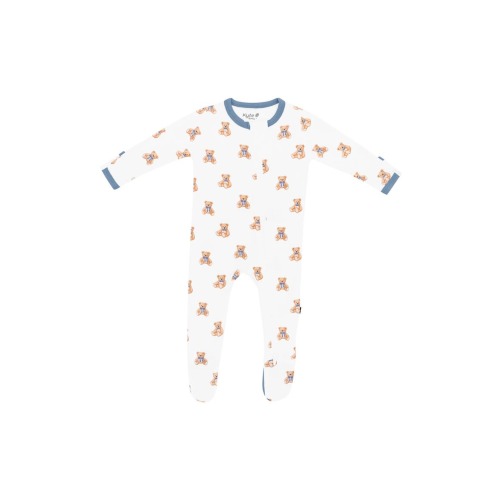 Teddy Bear Zip-Up Footie