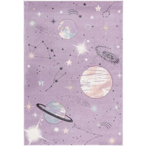 Carousel Kids CRK122 Loomed Indoor Area Rug - Purple/Orange - 4'x6' - Safavieh