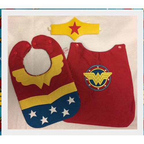 Wonder Women Character Costume Bib