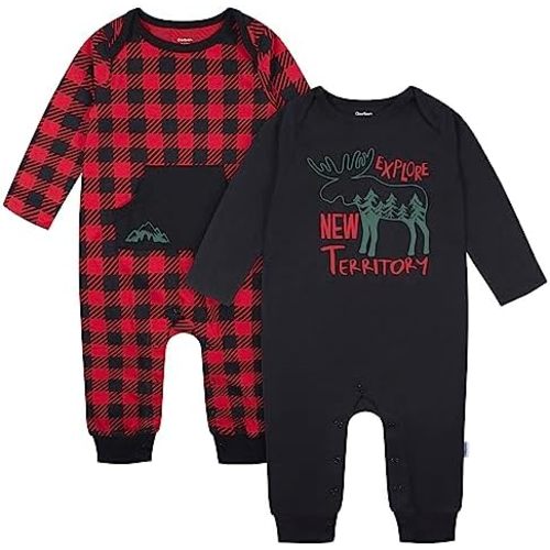 Gerber Baby Boys' Long Sleeve Jumpsuit (2 Pack)