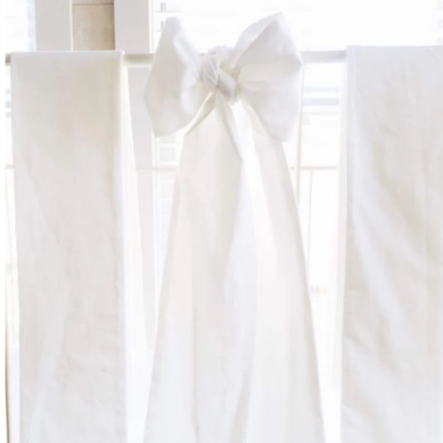 White Large Crib Bow | High Cotton Textile