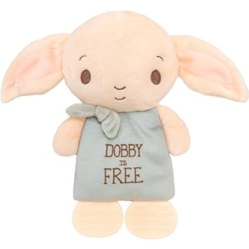 KIDS PREFERRED Harry Potter Dobby Teether Plush Toy Crinkle Cloth for Newborn Baby Boys and Girls 10 inches