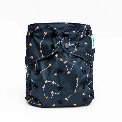 Patterned Basics Pocket Cloth Diaper with Athletic Wicking Jersey