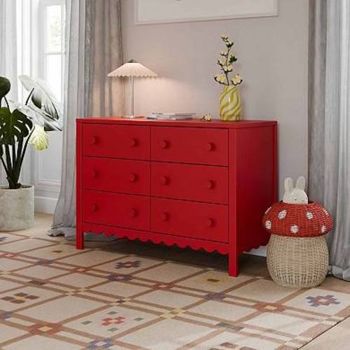 DaVinci Sammy Scalloped Bottom 6-Drawer Dresser