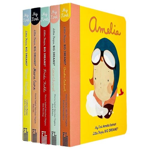 Little people, big dreams series 1 : 5 books collection bundle set ( Maya Angelou ,Marie Curie,Frida Kahlo,Coco Chanel,Amelia Earhart)