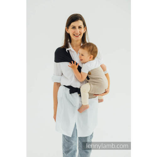 LennyHip Carrier (1/2 of LennyTwin Carrier), Standard Size, broken-twill weave 100% cotton - PEANUT BUTTER