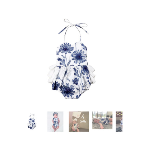 BLU Floral Romper - Hazel & Bo