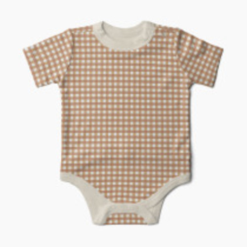 Goumi Kids Organic Short-Sleeve Bodysuit - Picnic, 6-12 M