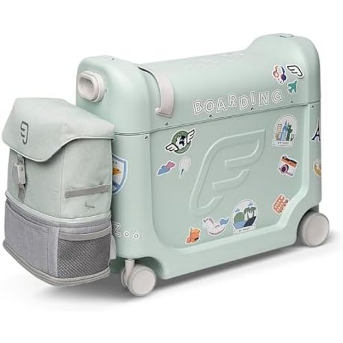 Stokke JetKids Travel Bundle - Includes BedBox Ride-On Suitcase & Backpack - Best for Kids 2-7 Years Old (Up to 77 lbs)