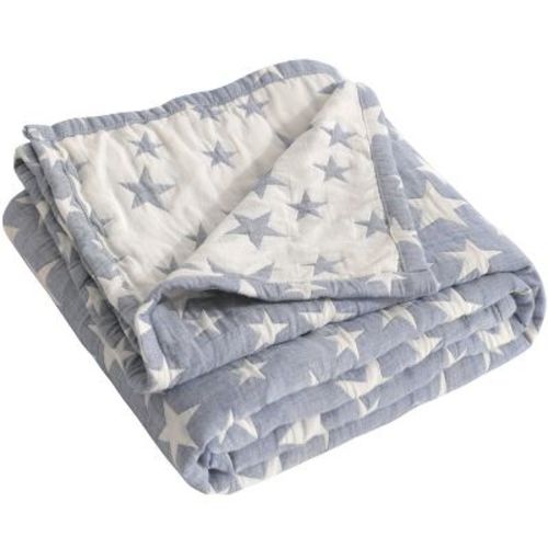 3 Layer Muslin Cotton Toddler Blanket, Super Soft and Warm Crib Blanket - NTBAY