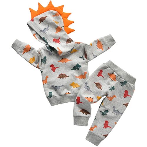Toddler Infant Baby Boy Clothes Animal Style Long Sleeve Hoodie Tops Sweatsuit Pants Outfit Set