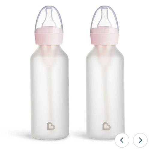 Bond™ Silicone Glass Bottle 8oz, 2pk | Munchkin