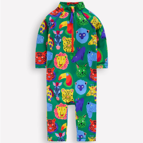 Fun Sun Safe Surfsuit-Multi Animal Faces | Boden USA